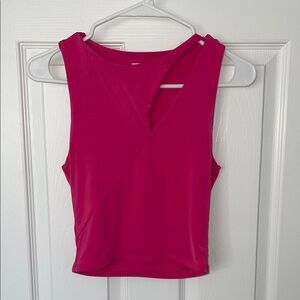 Hot Pink y2k Cutout Tank